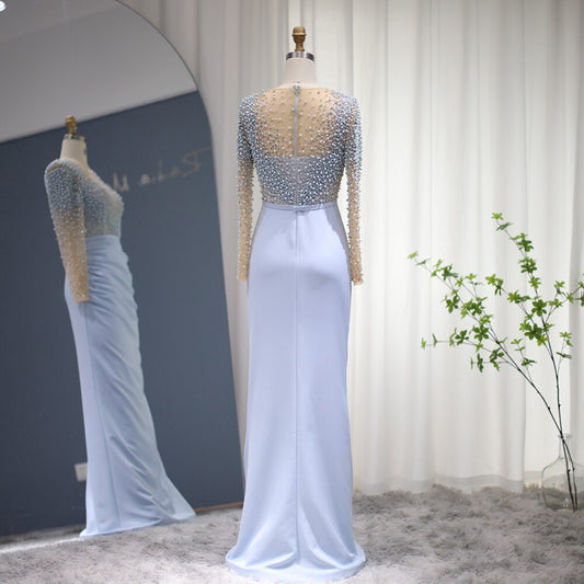 Vestido de Festa Brilho Radiante Longo em Cristais - Modelo Especial