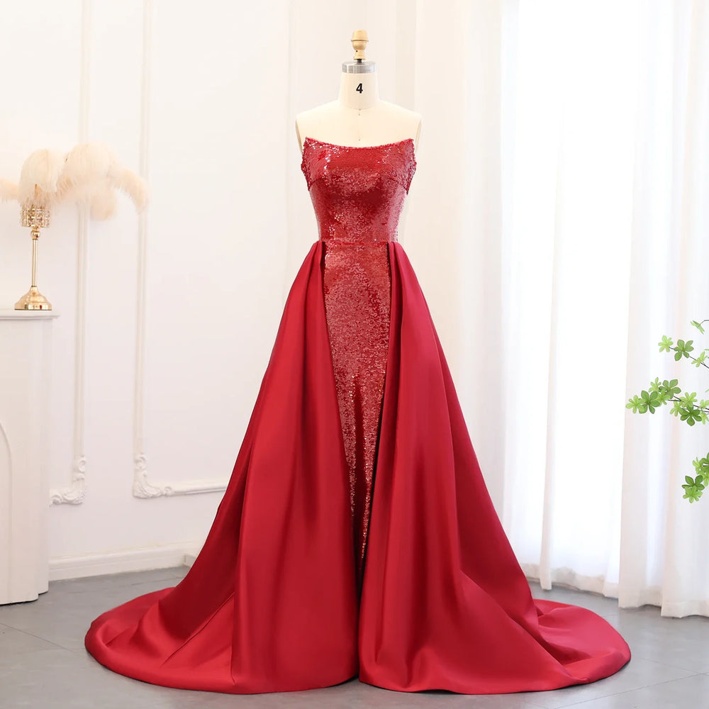 Vestido de Festa Longo Marsala Brilhante Moderno - Modelo Especial
