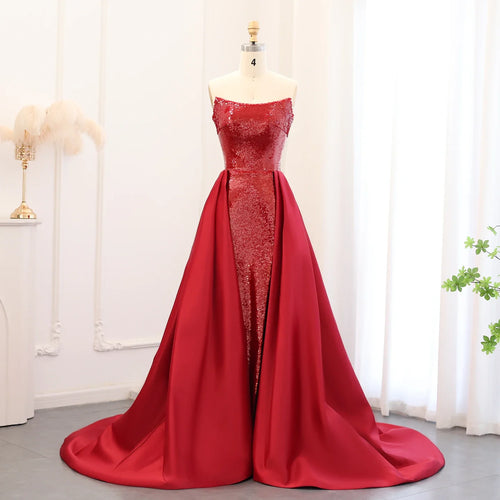 Vestido de Festa Longo Marsala Brilhante Moderno - Modelo Especial