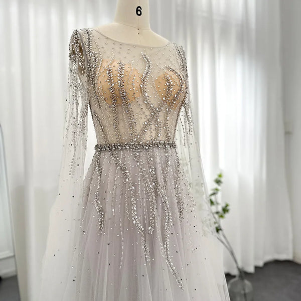 Vestido de Festa Longo com Saia em Volume - Modelo Especial