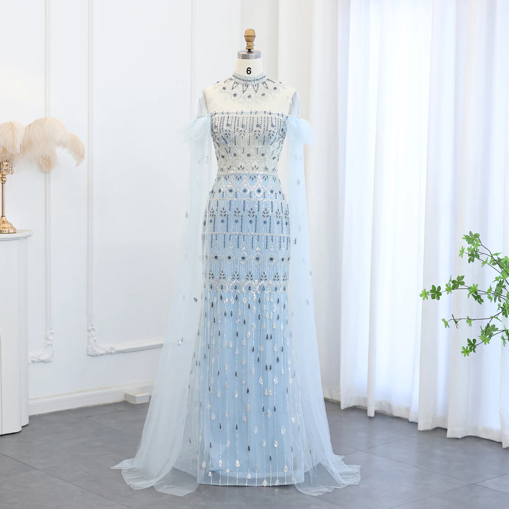 Vestido de Festa Longo em Cristais e Renda - Modelo Especial