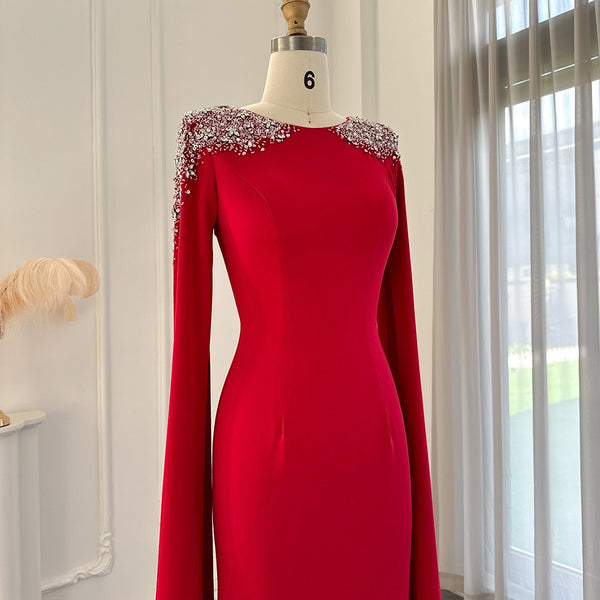 Vestido de Festa Deslumbrante Decorado em Cristais - Modelo Especial