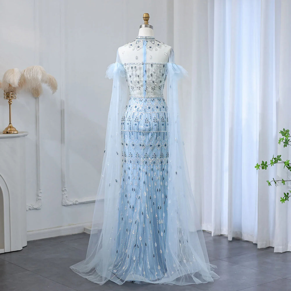 Vestido de Festa Longo em Cristais e Renda - Modelo Especial