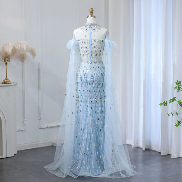 Vestido de Festa Longo em Cristais e Renda - Modelo Especial