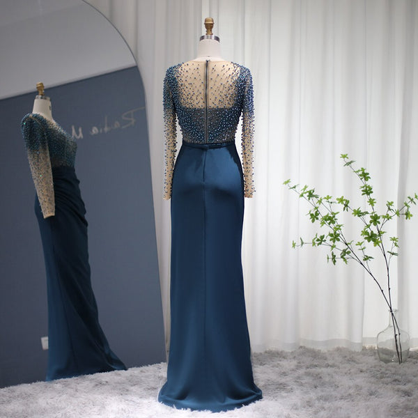 Vestido de Festa Brilho Radiante Longo em Cristais - Modelo Especial