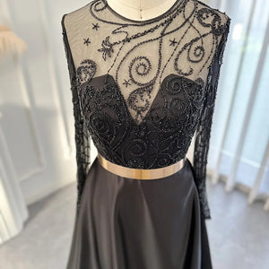 Vestido de Festa Longo Floral Preto - Modelo Especial