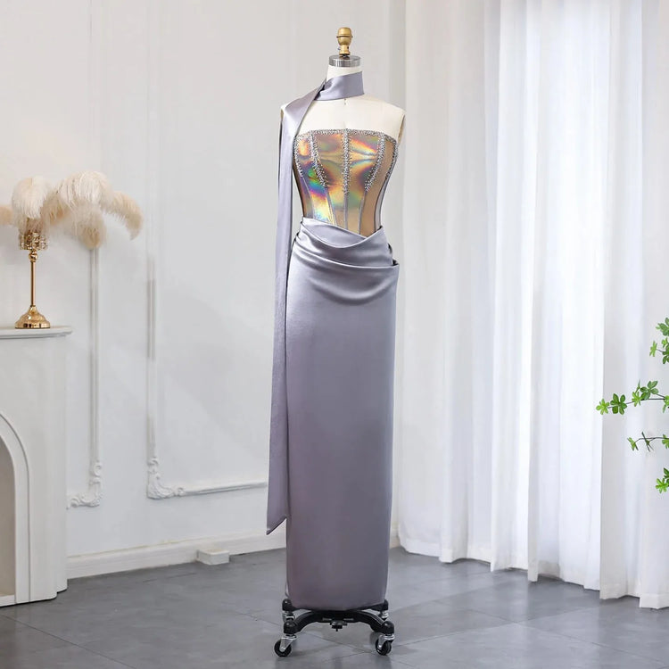 Vestido de Festa Longo Moderno com Efeito Luz - Modelo Especial
