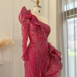Vestido de Festa Longo Brilhante com Abertura Lateral - Modelo Especial