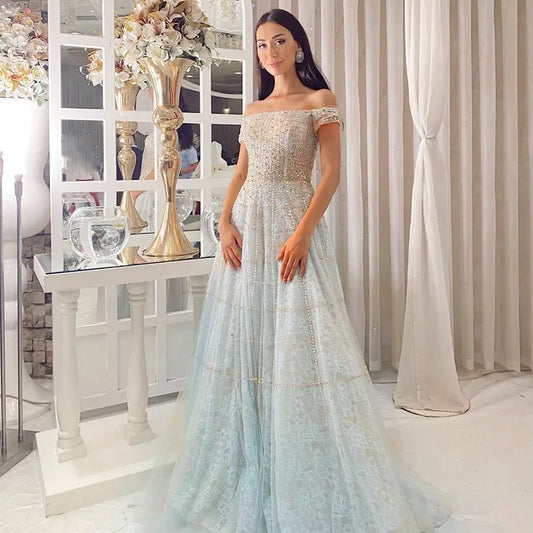 Vestido de Festa Longo Frozen em Renda Brilhante - Modelo Especial