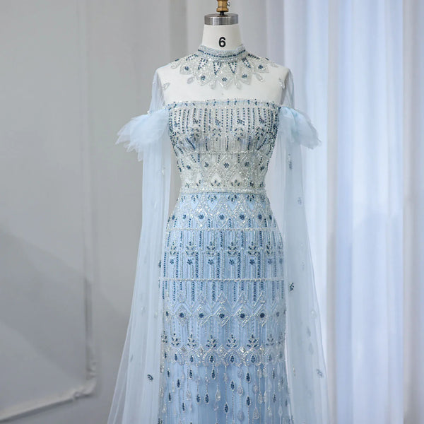 Vestido de Festa Longo em Cristais e Renda - Modelo Especial