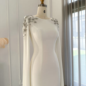 Vestido de Festa Deslumbrante Decorado em Cristais - Modelo Especial