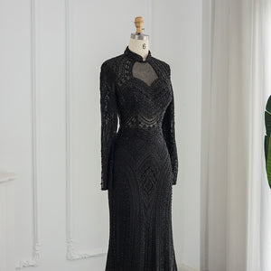 Vestido de Festa de Luxo Deslumbrante com Cristais e Pedrarias