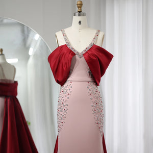 Vestido de Festa Longo com Manta Marsala Império - Modelo Especial
