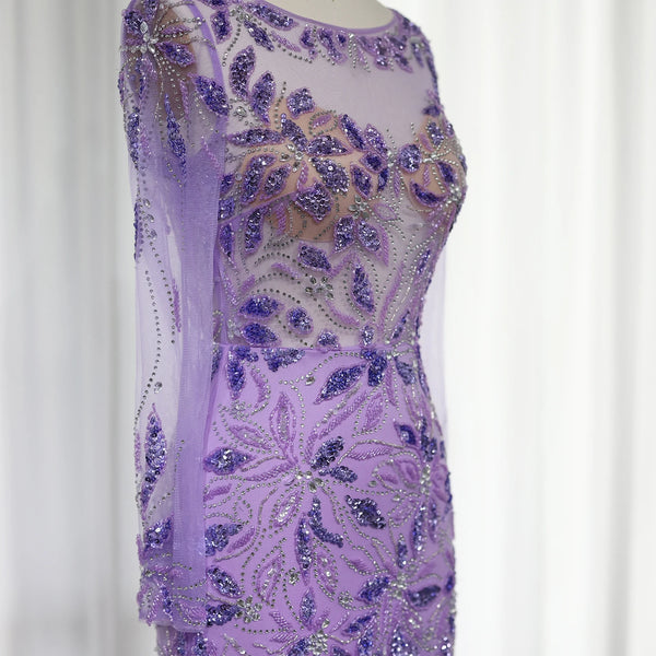 Vestido de Festa Longo Folhagens Império - Modelo Especial