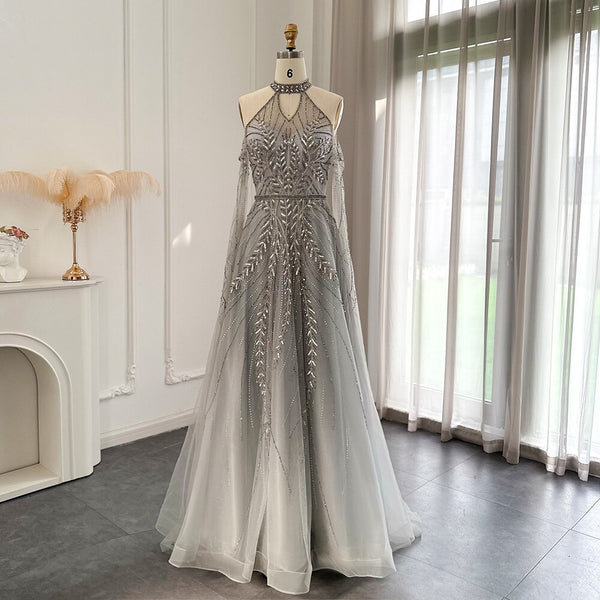 Vestido de Festa Longo Noite Estrelada em Cristais - Modelo Especial
