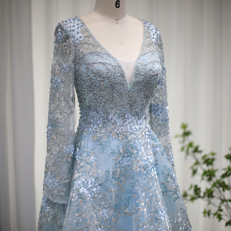 Vestido de Festa Luxo Rainha com Detalhes Florais - Modelo Especial
