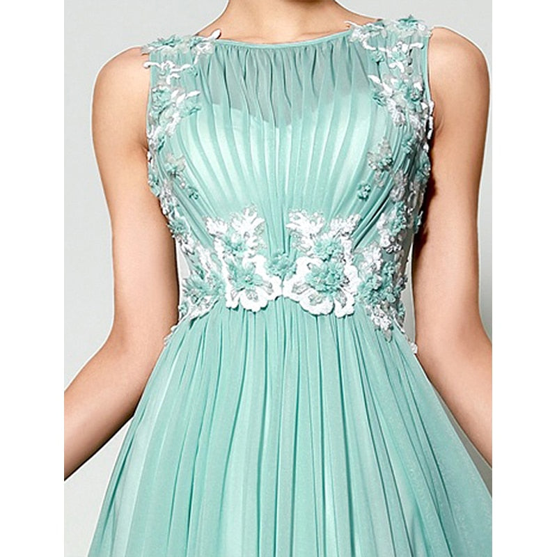 Vestido de tecido sales plissado