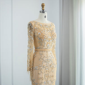 Vestido de Festa Longo Veneza Império Dourado - Modelo Especial