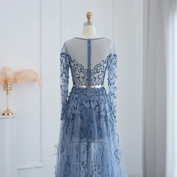 Vestido de Festa Longo com Saia em Renda - Modelo Especial