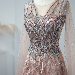 Vestido de Festa Longo Waves Cristais - Modelo Especial