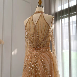 Vestido de Festa Longo Noite Estrelada em Cristais - Modelo Especial