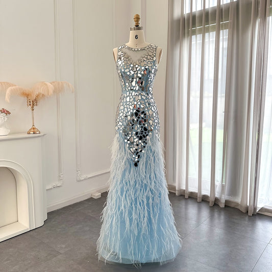 Vestido de Festa Montpellier Azul Serenity - Modelo Especial