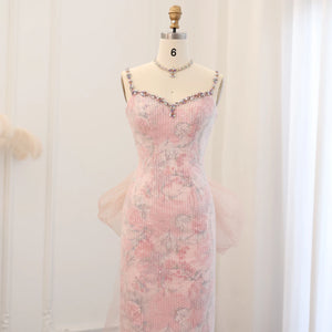 Vestido de Festa Longo Rosa Empoeirado com Renda - Modelo Especial