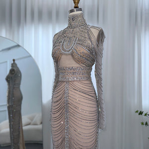 Vestido de Festa Longo Elegância Cristalina - Modelo Especial