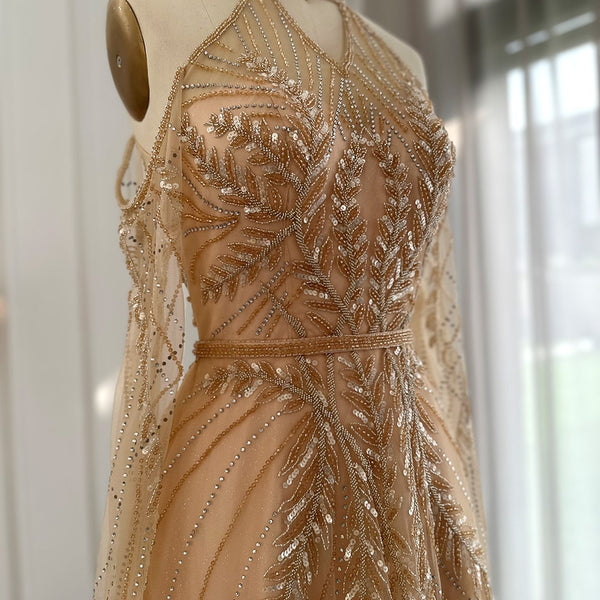 Vestido de Festa Longo Noite Estrelada em Cristais - Modelo Especial