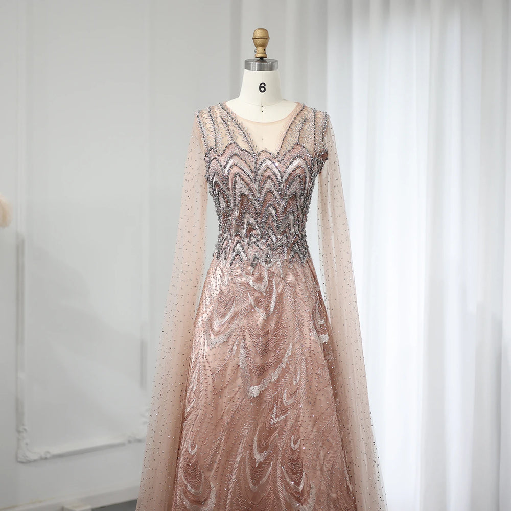 Vestido de Festa Longo Waves Cristais - Modelo Especial