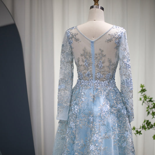 Vestido de Festa Luxo Rainha com Detalhes Florais - Modelo Especial