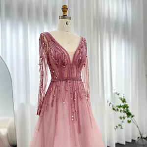 Vestido de Festa Elegante Longo Adornado em Detalhes - Modelo Especial