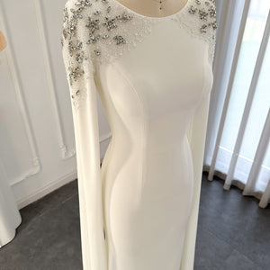 Vestido de Festa Deslumbrante Decorado em Cristais - Modelo Especial