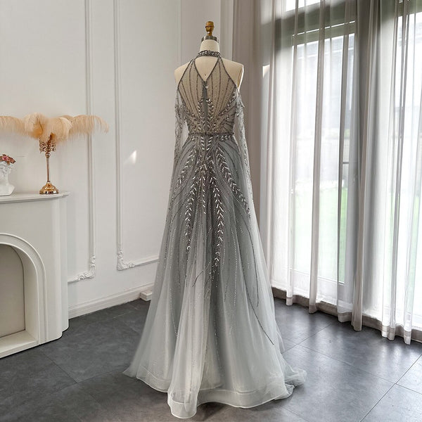 Vestido de Festa Longo Noite Estrelada em Cristais - Modelo Especial