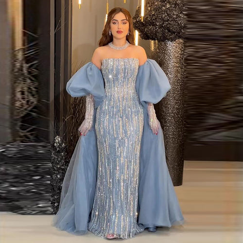 Vestido de Festa Longo com Manga Bufante - Modelo Especial