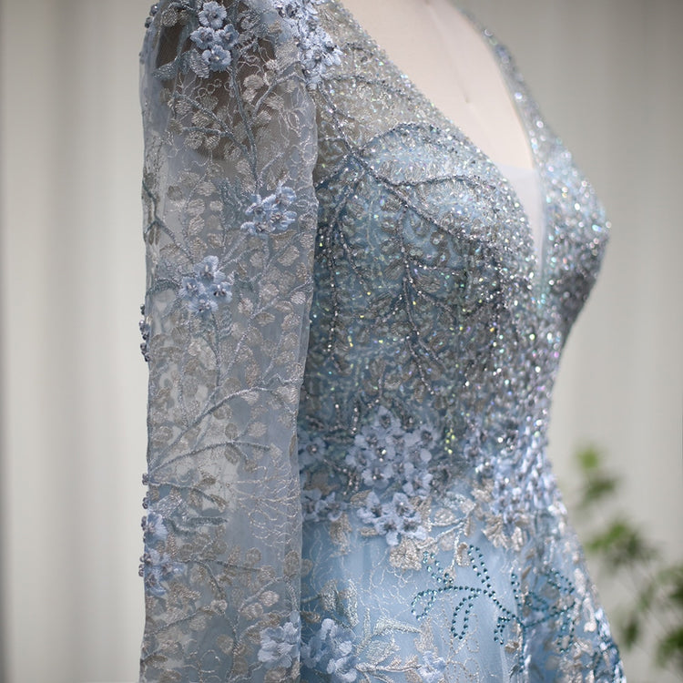 Vestido de Festa Luxo Rainha com Detalhes Florais - Modelo Especial