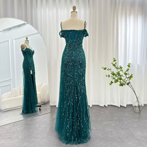 Vestido de Festa com Abertura Lateral Brilho - Modelo Especial