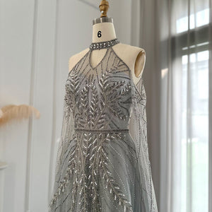 Vestido de Festa Longo Noite Estrelada em Cristais - Modelo Especial