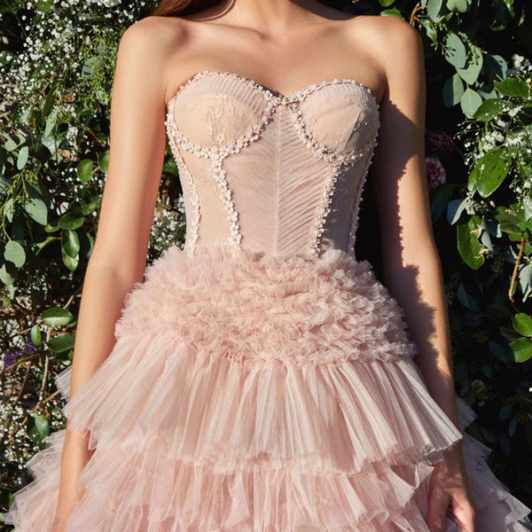 Vestido de Festa com Saia em Volume Luxuoso - Modelo Especial
