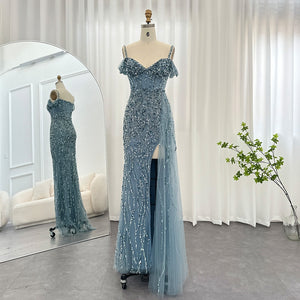 Vestido de Festa com Abertura Lateral Brilho - Modelo Especial