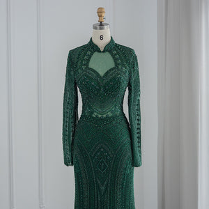 Vestido de Festa de Luxo Deslumbrante com Cristais e Pedrarias