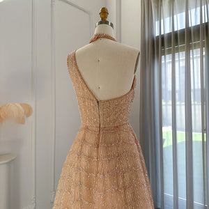 Vestido de Festa Luxo Clássico em Estilo Romântico - Modelo Especial
