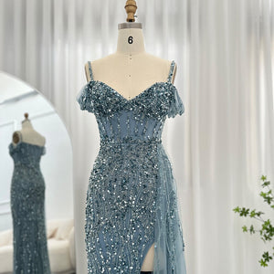 Vestido de Festa com Abertura Lateral Brilho - Modelo Especial