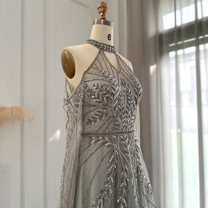 Vestido de Festa Longo Noite Estrelada em Cristais - Modelo Especial