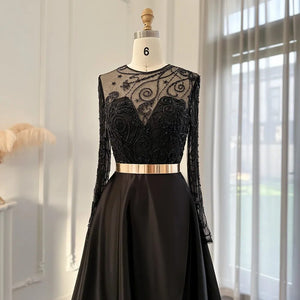 Vestido de Festa Longo Floral Preto - Modelo Especial