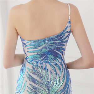 Vestido de Festa Longo Versalhes Azul Serenity (Pronta Entrega)