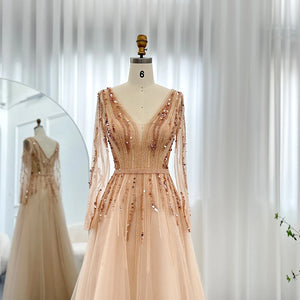 Vestido de Festa Elegante Longo Adornado em Detalhes - Modelo Especial