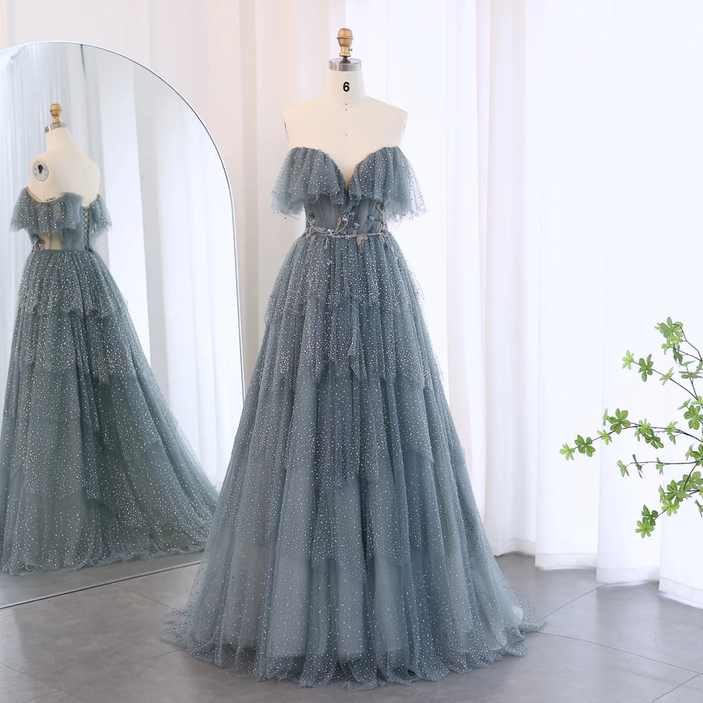 Vestido de Festa Cascata Luxo - Modelo Especial