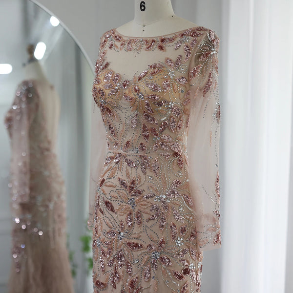 Vestido de Festa Longo Folhagens Império - Modelo Especial