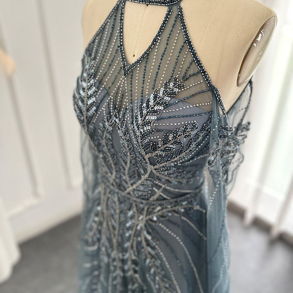 Vestido de Festa Longo Noite Estrelada em Cristais - Modelo Especial